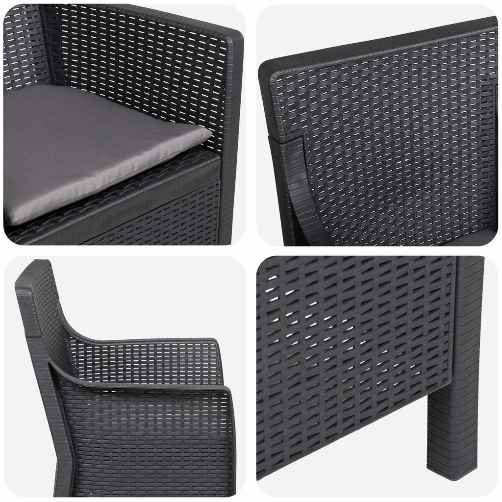 Armchair Anthracite PP