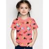 Children's Clothing Girls T-Shirt Short Sleeve Cute Cartoon Fish Crab Print Kids Clothes Casual O-Neck Boy T-Shirt Children Tops