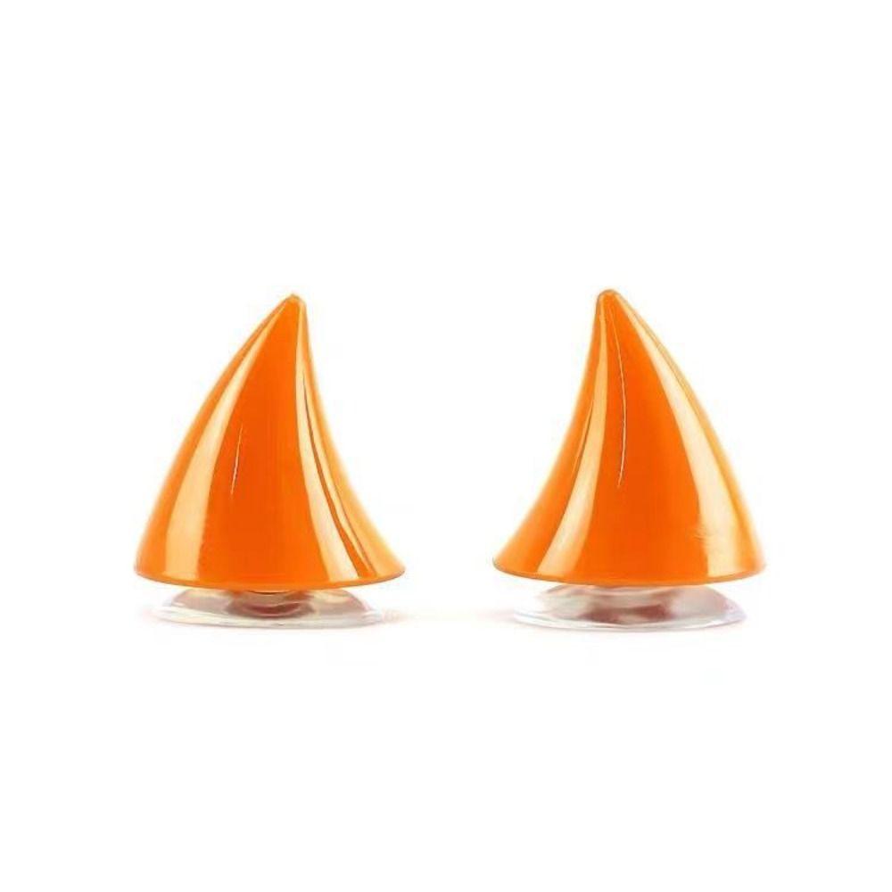 1pair Cool Motorcycle Helmet Horn Silicone Moto Helmet Decoration  Scooter