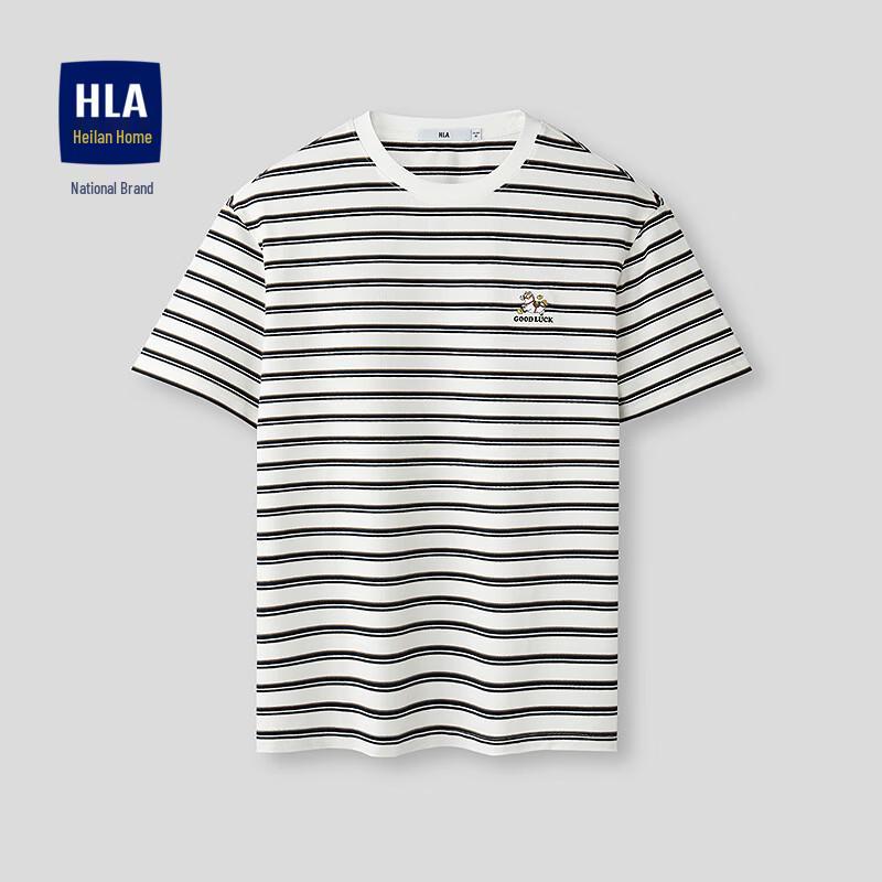 HLA Men s Year of the Horse Contrast Stripe T-shirt 2XL