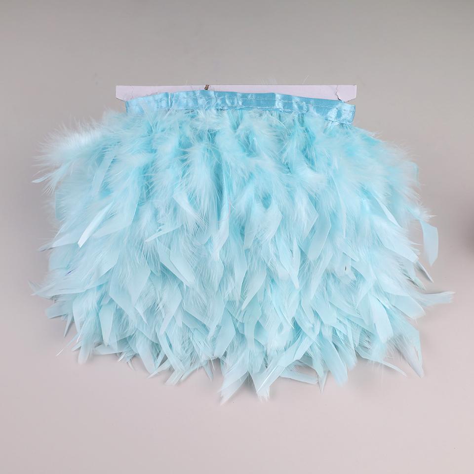 10 Meters Turkey Feathers for Clothes DIY Marabou Feather Fringe for Needlework Party Plume Handmade Mirror Home Decor Wholesale