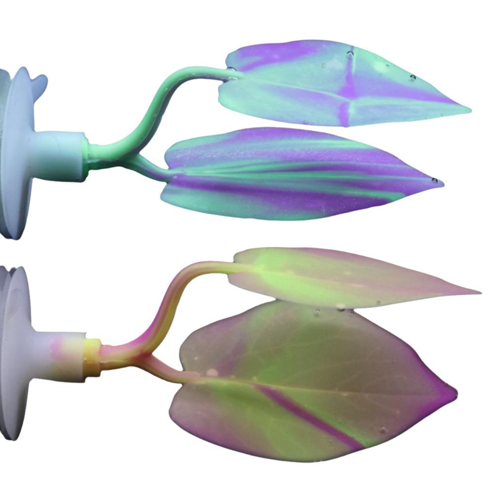 

Silicone Floating Leaf Hammock Double Layer Betta Spawning Bed Fish Leaf Hideout Shrimp Tank Style B