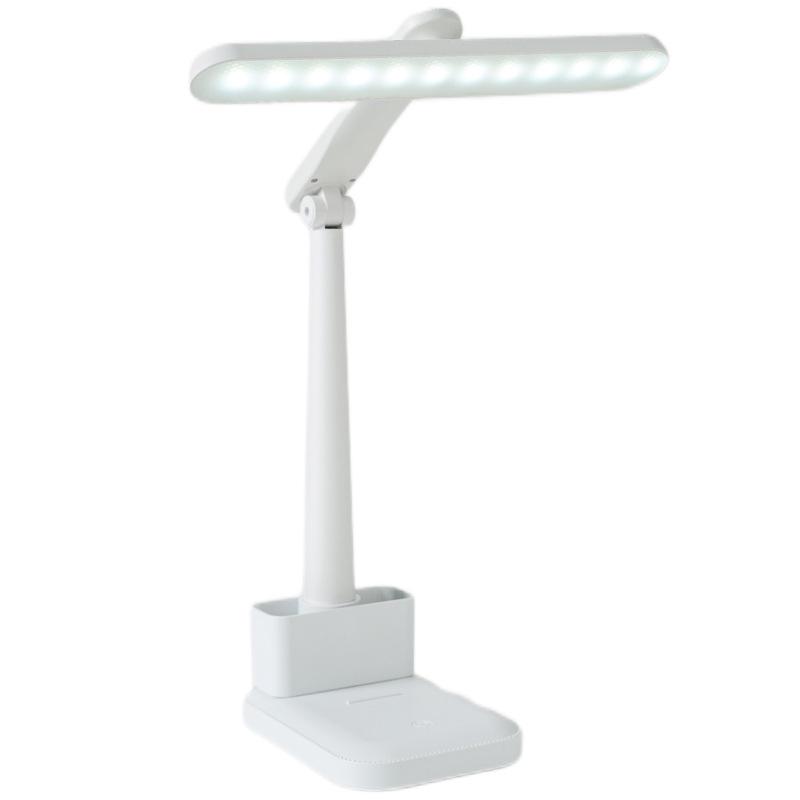 LED Folding Desk Lamp with Eye Protection for Reading, Studying, and Bedrooms; Portable and Rechargeable for Dorms and Bedsides.