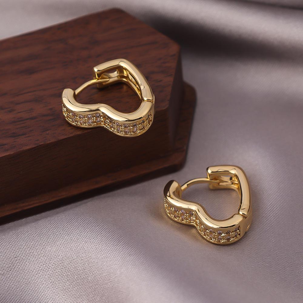 Elegantní náušnice s jehličkou ze stříbra 925: Všestranné francouzské kruhy v měděné barvě s více styly pro sofistikovaný vzhled