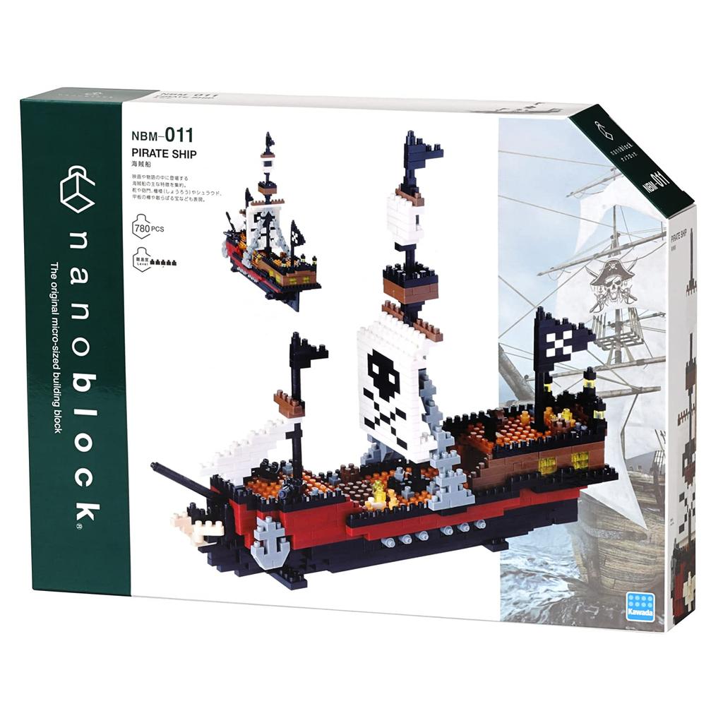 Kawada Nanoblock Pirate Ship 780pcs NBM-011