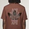 Adidas X BAPE SSL Tricou Straturi Pământ Topuri Unisex Maro KF4915