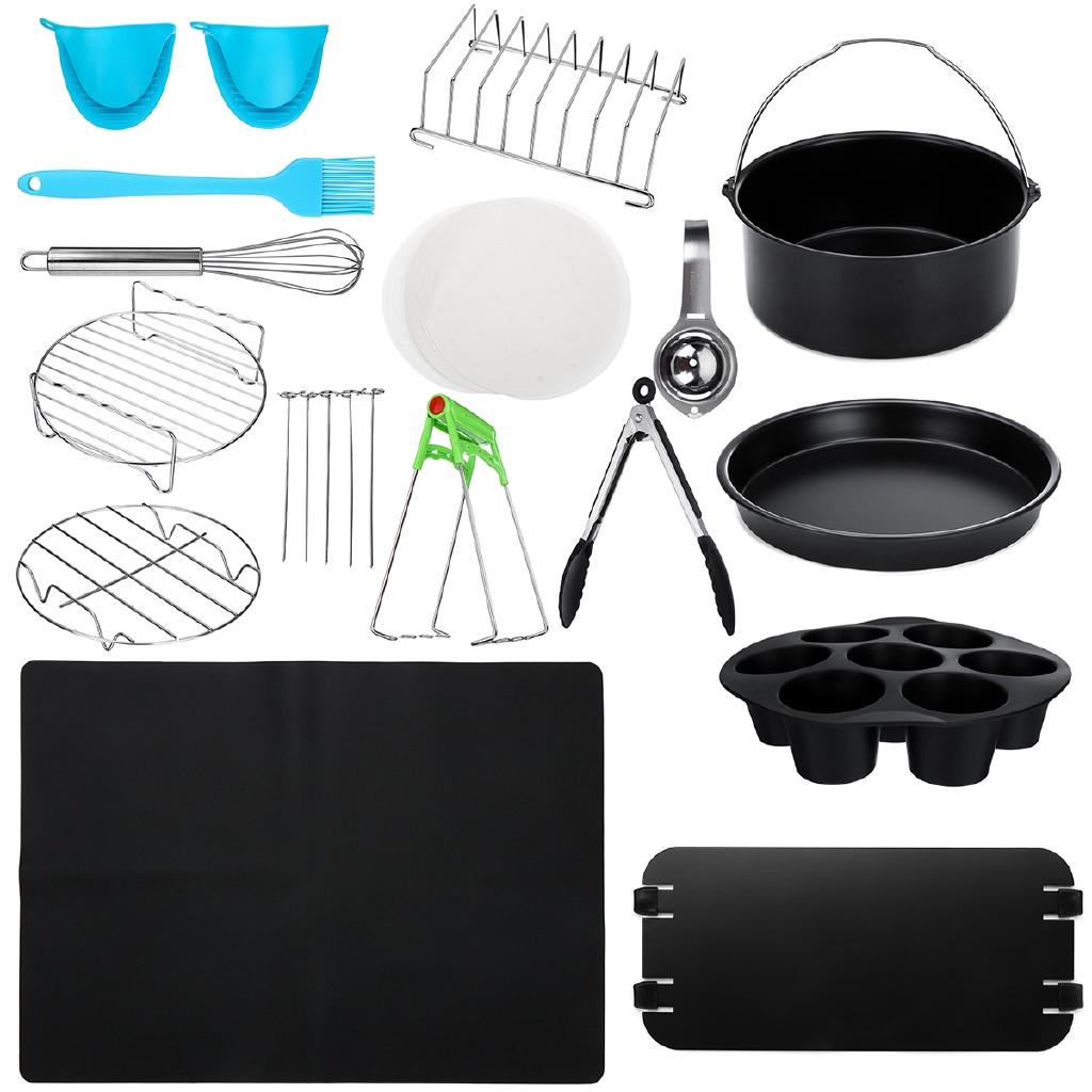 20Pcs Air Fryer Accessories Cooking Tools For Barbecue Baking Cooking Fit For 3.8-5.8QT Air Fryer