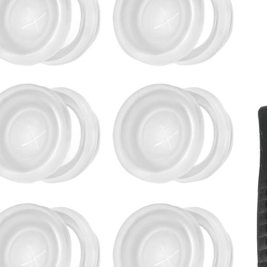 6 ks Rozdeľovací ventil Silikónová a plastová vložka so skrutkovačom Bez zápachu Potravinárske Náhradné príslušenstvo pre fľašu na vodu Gx 32oz