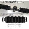 2PCS Inner Tie Rod Boot Kit With Zip Ties & Clamps,Thickened Silicone Rack And Pinion Boot For Steering Components,Durable Anti-Dust Steering Rack