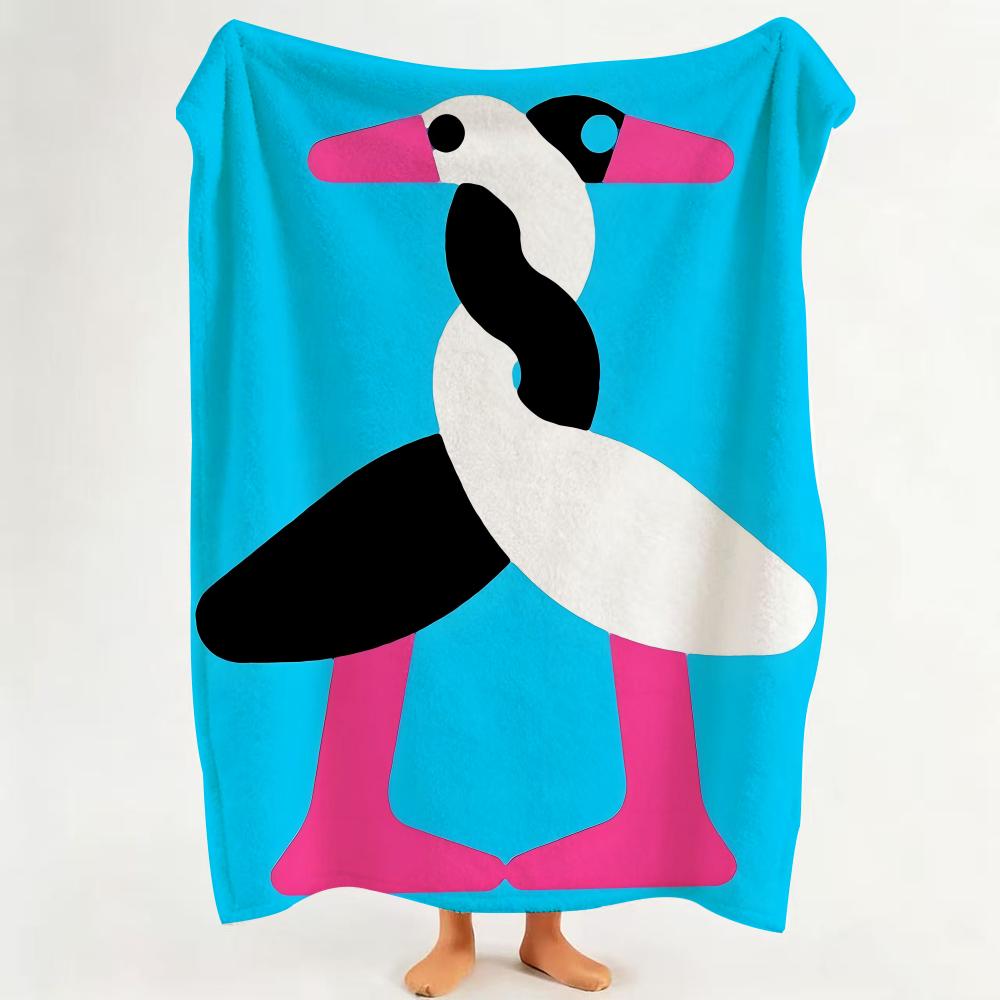 Illustrator G Giacomo Bagnara Throw Flannel Throw Blanket Suitable for Sofa Living Room Bedroom
