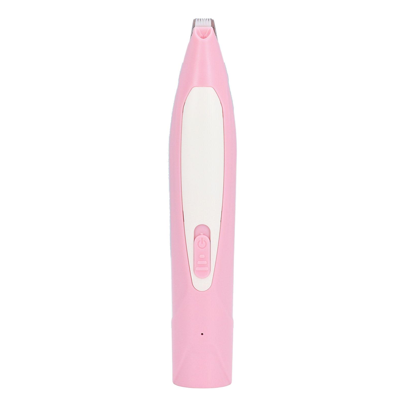 

Dog Paw Trimmer LED Light Safety Trimming Efficient Low Noise Electric Pet Grooming Clippers for Cats Dogs Pink