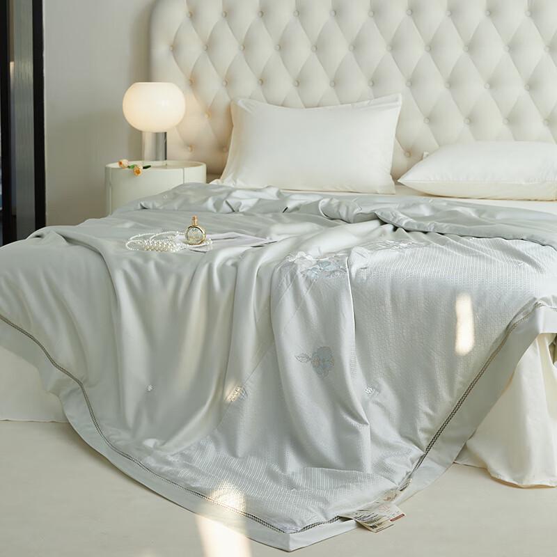 Shanshan Pearl Su Embroidery Tussah Silk Summer Duvet