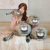 Poupée Chat en Peluche Ultra Douce Simulation Réaliste Coussin en Peluche Simulation Coussin en Peluche Manuel Cadeau