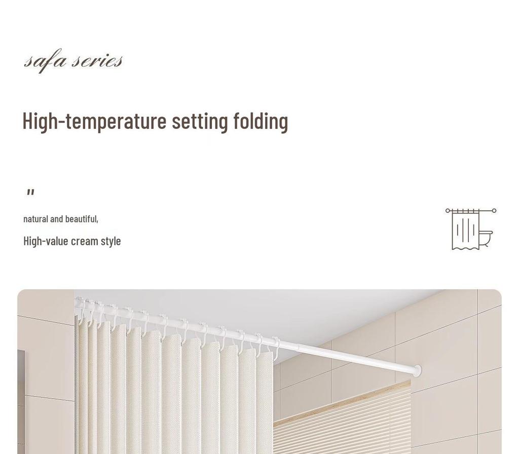 Luxury Bedroom and Bathroom Faux Linen Curtain: Waterproof, Mildew-Proof, Dry/Wet Separation for Shower or Kitchen Partition.
