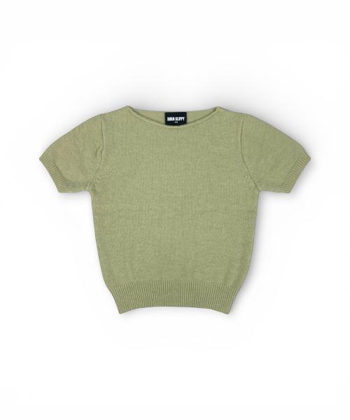 Bonseullipi Soft Half Sleeve Knit (Lime)