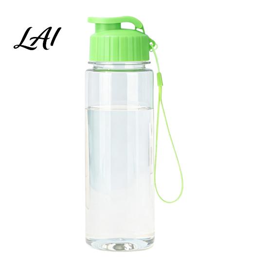 Outdoor Camping Water Bottle Sports Bottle with Flip Lid And Lanyard Portable Leak-proof PET Everyday Hydration Cup Lightweight Fitness Jug,