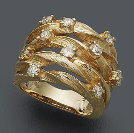 Damen - Naturinspirierter Modeschmuck für Sie, Alltagsmode, Geschenk 9 gold