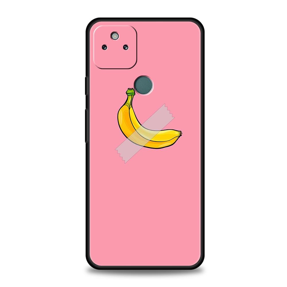 

Funny Bite Apple Banana Phone Case Cover for Google Pixel 10 9 8 7 6 9A 8A 7A 6A Pro Shockproof Soft TPU 10 Pro XL Shell Fundas Pixel 6A