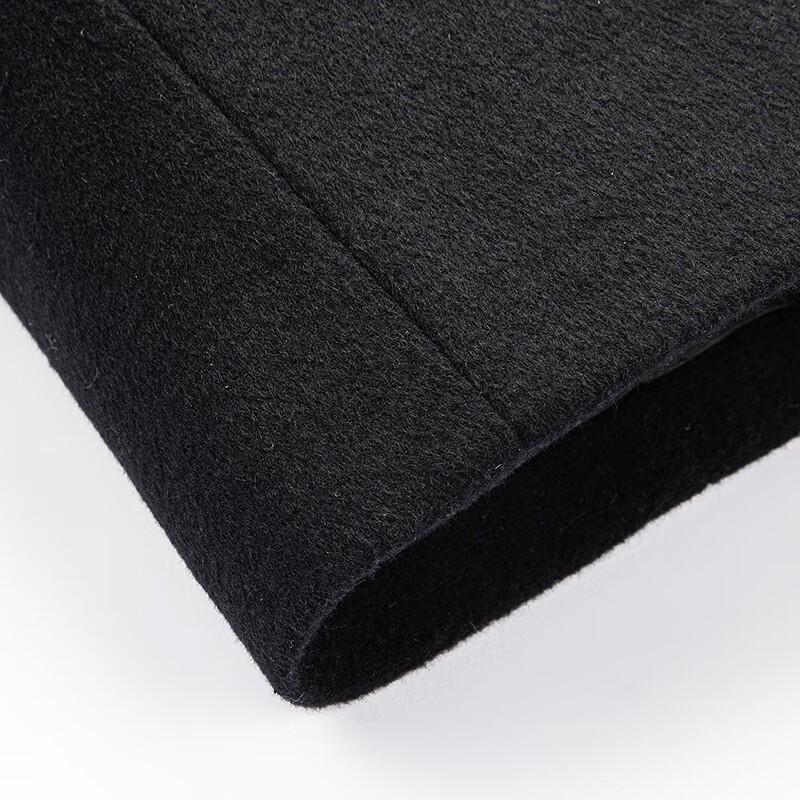 FAPAI Men's Mid-Length Wool Blend Down Overcoat