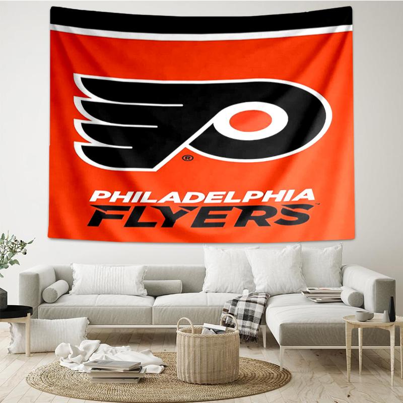 1PC Flyers Hockey Team Tapestry Accessories Playroom Tapestry, for Bedroom,Livingroom, dormitory Room Wall Decor Fan Birthday Gifts