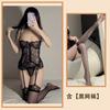 Sexy Underwear, Sexy Lace One-piece Women's Suspender, Pure Desire, Perspective Steel Ring, Lace-up Vest, Cute Woman