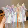 Children's Retro Butterfly Streamer Hair Clip - Large Fairy Hair Accessory