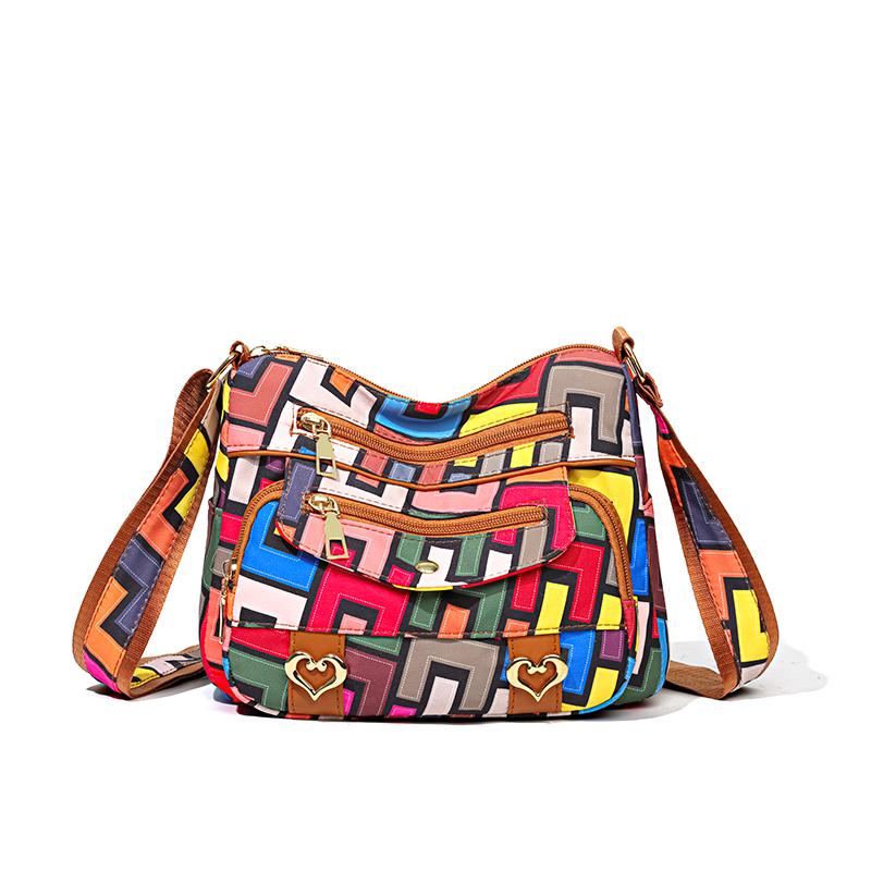 KULUOSIDI BAG Dames Multi-pocket Tas Schoudertas Crossbody Tas Middenleeftijd Moeder Tas