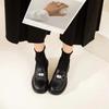 Primavera Nuovi Stile Britannico Scarpe Basse in Pelle Piccole Scarpe in Pelle Scarpe da Donna Mocassini Versatili Scarpe Basse Nere
