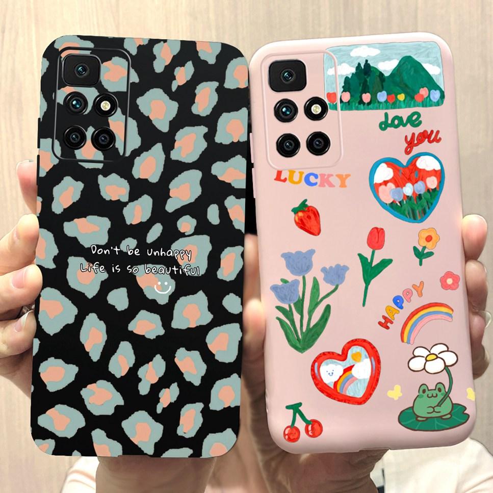 NEW Design For Cover Xiaomi Redmi 10 Case Cartoon Bumper Back Shockproof Soft TPU For Xiomi Redmi 10 Hongmi10 Redmi10 Phone Bag