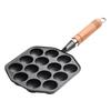 ZISIZ Cast Iron Takoyaki & Quail Egg Pan Set