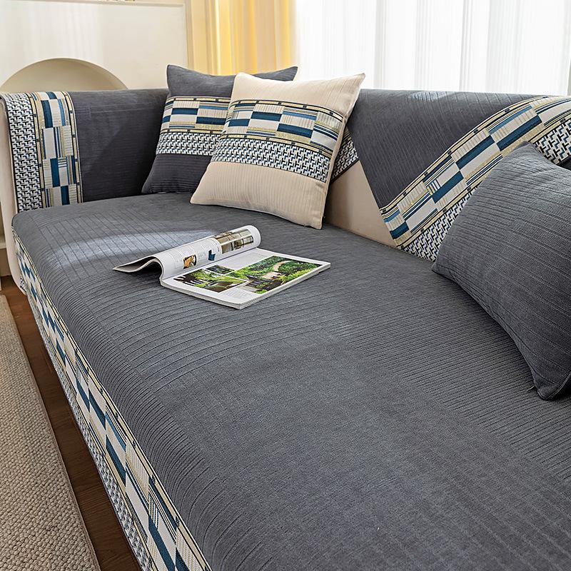 

Подушка для дивана Four Seasons, универсальная простая современная подушка, нескользящая подушка, чехол для дивана в скандинавском стиле, подушка для сиденья, спинка, чехол для полотенец, ткань 70*70cm