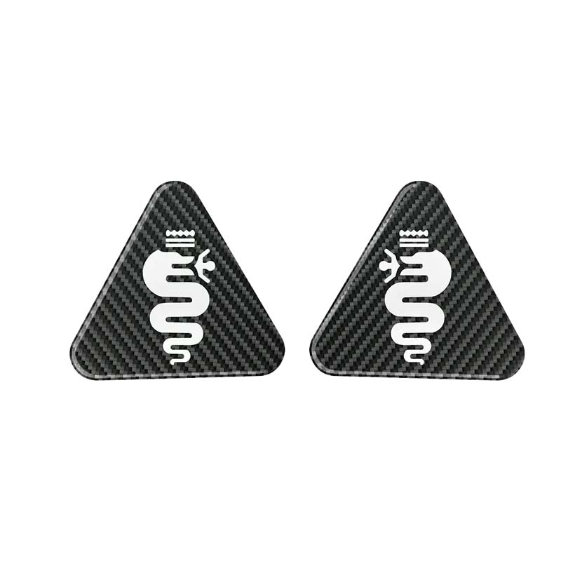 

2Pcs Snake Logo Decal Car Side Fender Body Badge Sticker For Alfa Romeo Giulia Mito Giulietta 159 156 147 Sportiva Stelvio GT For Alfa Romeo білий