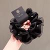 Elegant Top Grade Print Chiffon Large Intestine Scrunchie For Women Hair Tie Hair Band Hair Ring Fashion Hair Accessories