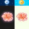 Glowing Peach Blossom Toilet Sticker Self-Adhesive Removable Wall Sticker For Bedroom/Fridge/Toilet Home Aesthetics