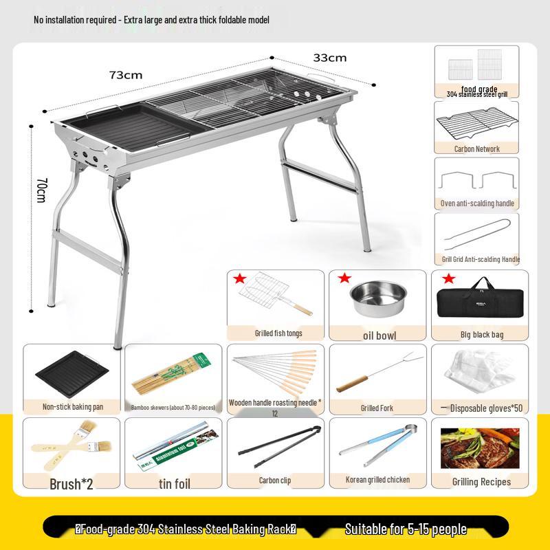 Portable Folding Outdoor BBQ Grill