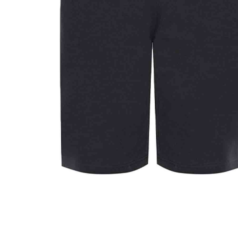 Emporio Armani Solid Color Mid Waist Loose Fit Straight Casual Shorts Men shorts Black 8NPS02PJ05Z1200