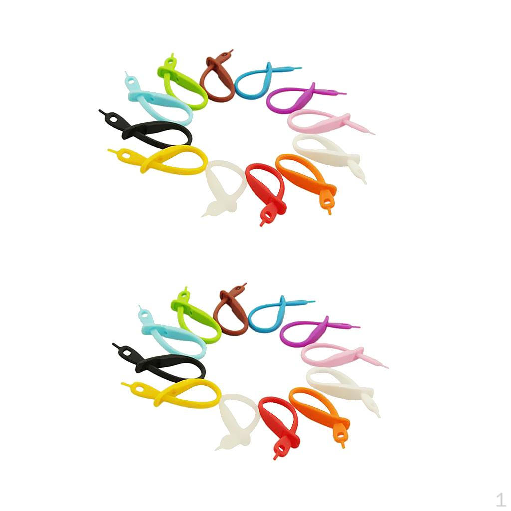 

24Pcs Glass Strip Tags Identifier Stem Marker Stags Party Drinks Wine Charm