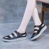 Fashion GKTINOO Genuine Leather Sandals 2025 Summer Women Sneakers Closed Toe Comfortable Hollow Soft Sole Flat Shoes Plus Size
