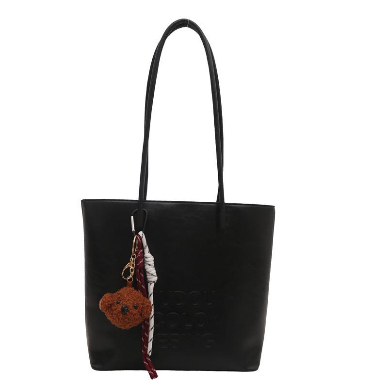 Fashionable Chic Tote Bag For Women In Black And Brown Ideal For Casual Outings