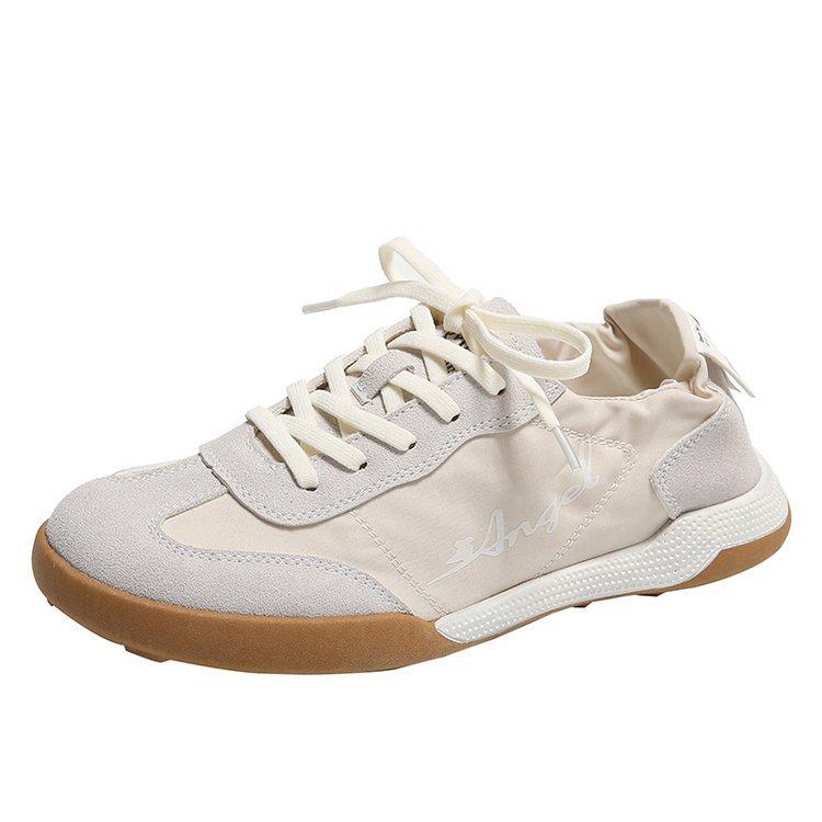 

Дышащие балетки с мягкой подошвой, женские туфли Forrest Gump, весна-лето 2025, новые универсальные повседневные тонкие белые туфли 40 бежевый