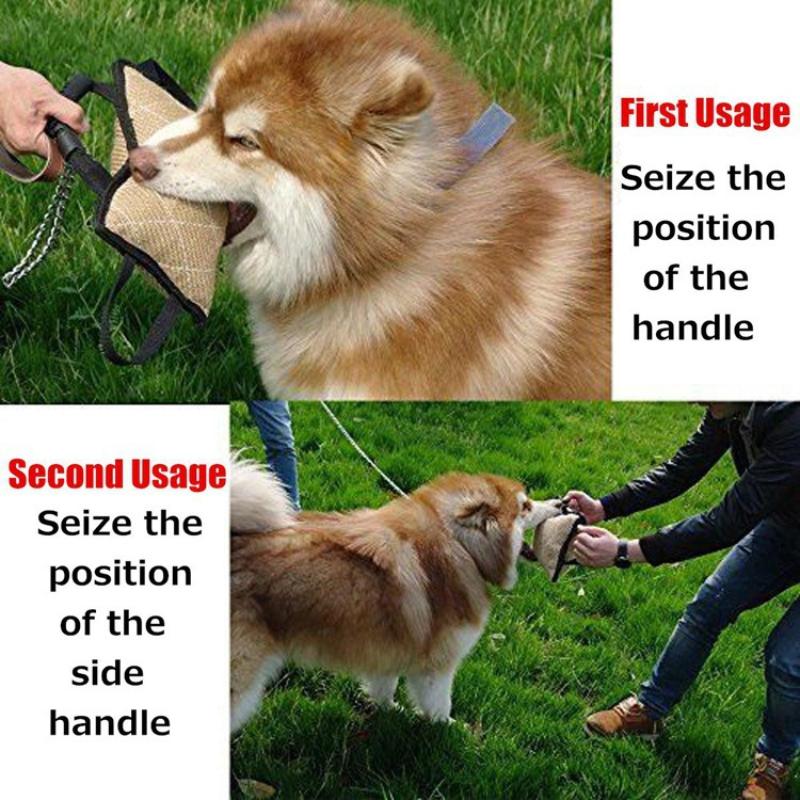 Dog Bite Tug Training Pillow Interactive Outdoor Toy Handles For All Dogs For Tug Of War Bite Work Training