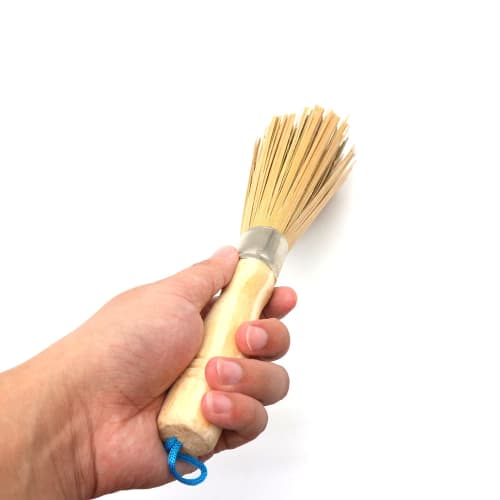 RICISUNG Bamboo Bamboo Slats, Antibacterial, for Hanging Iron Frying Pans, Sinks, Kitchen Brushes, and Utensils, Approximately 25cm Long, Handle Diame