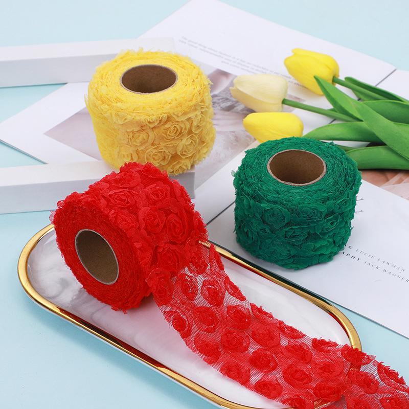 DIY Verzierung Mesh Party-Accessoires Kleid Stickerei Tasche Dekorationen Rosenblätter Vorhänge Geschenk