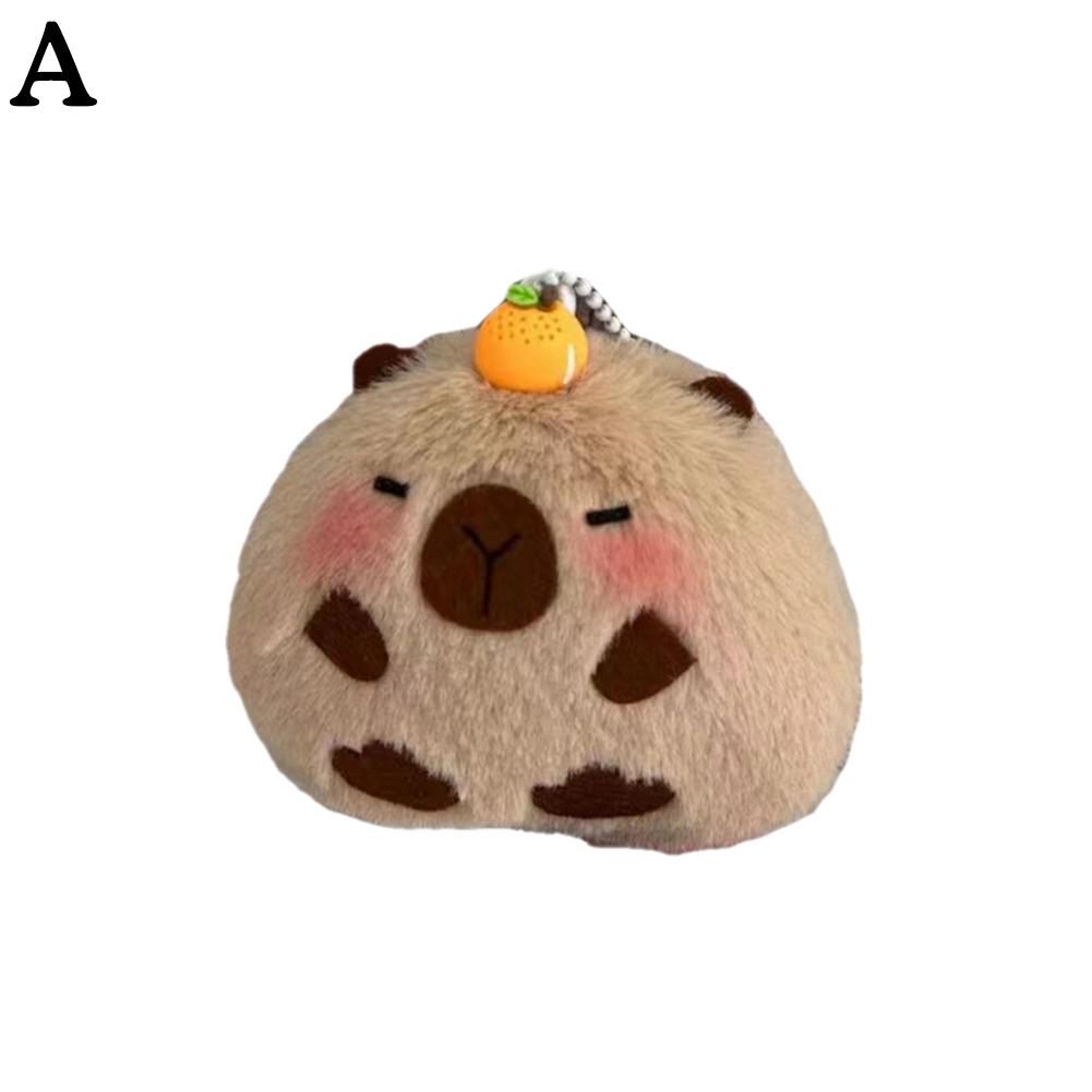 

1 шт. плюшевая кукла Капибара, мультяшный брелок-капибара, кулон, автомобильная кукла, мягкий мягкий рюкзак R2I7