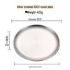 Zhaoran Korean 304 Stainless Steel Round Serving Plate