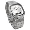 CASIO Ana-Digi Quartz Wristwatch Edgy Collection AQ-240E-7A Unisex Dual Time Silver Overseas Model