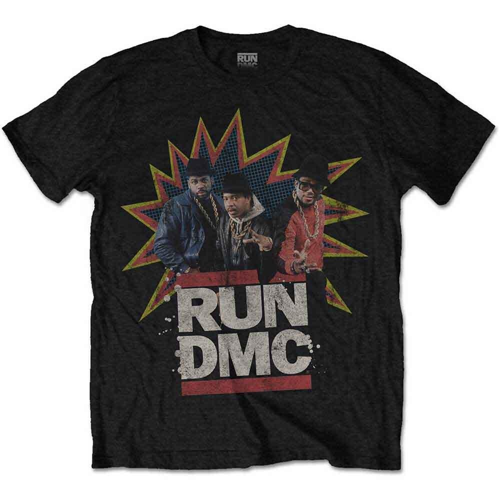 Run DMC POW T-Shirt Black New Unisex T-Shirt XXXL