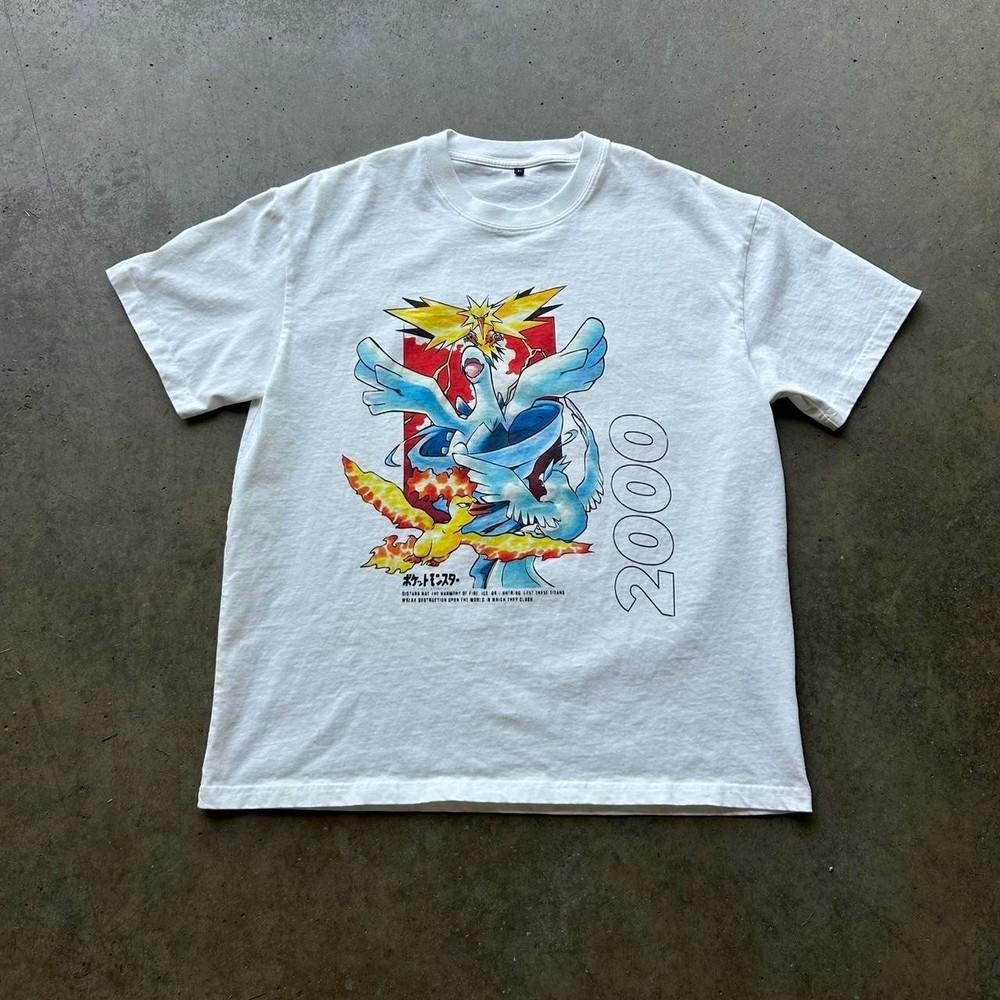 Оверсайз футболка с Легендарными Птицами Pokémon Размеры S-4XL Унисекс S