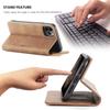 Leder Hülle für iPhone 12 11 Pro X XR XS Max, CaseMe Retro Geldbörse Luxus Magnetische Kartenhalter Brieftasche Abdeckung Für iPhone 8 7 6 Plus 5
