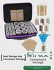 Grain Seed Storage Bottle & Portable 48-Compartment Bag Box